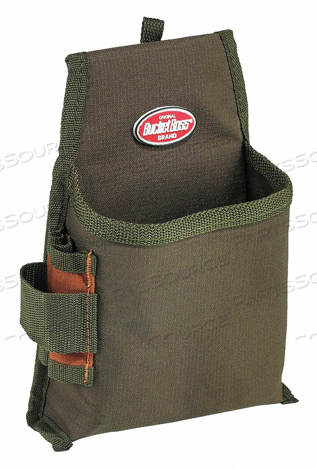 TOOL POUCH BROWN/GREEN 1 POCKET 6-1/2 W by Bucket Boss TOOL POUCH BROWN/GREEN 1 POCKET 6-1/2 W by Bucket Boss