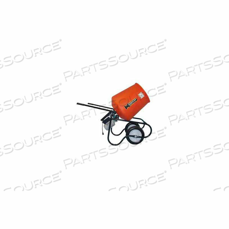 UNASSEMBLED DIRECT DRIVE CEMENT MIXER W/ STAND by Kushlan Products, LLC UNASSEMBLED DIRECT DRIVE CEMENT MIXER W/ STAND by Kushlan Products, LLC