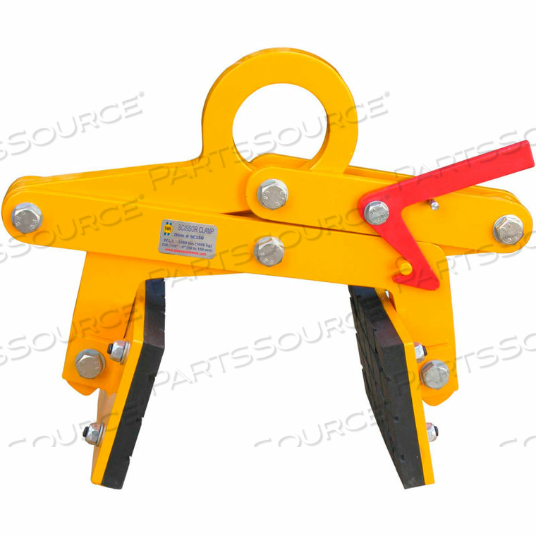 SCISSOR CLAMP GRIP RANGE 3/8" TO 5-7/8" 2200 LB. CAPACITY 