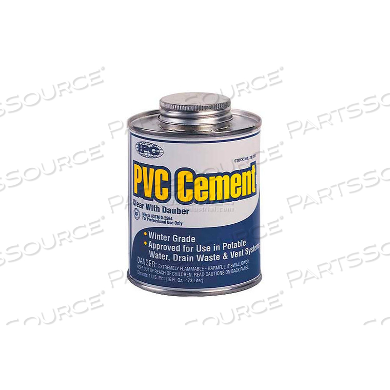 LOW V.O.C.PVC CEMENT, FOR PIPE & FITTINGS, 1 QT. 