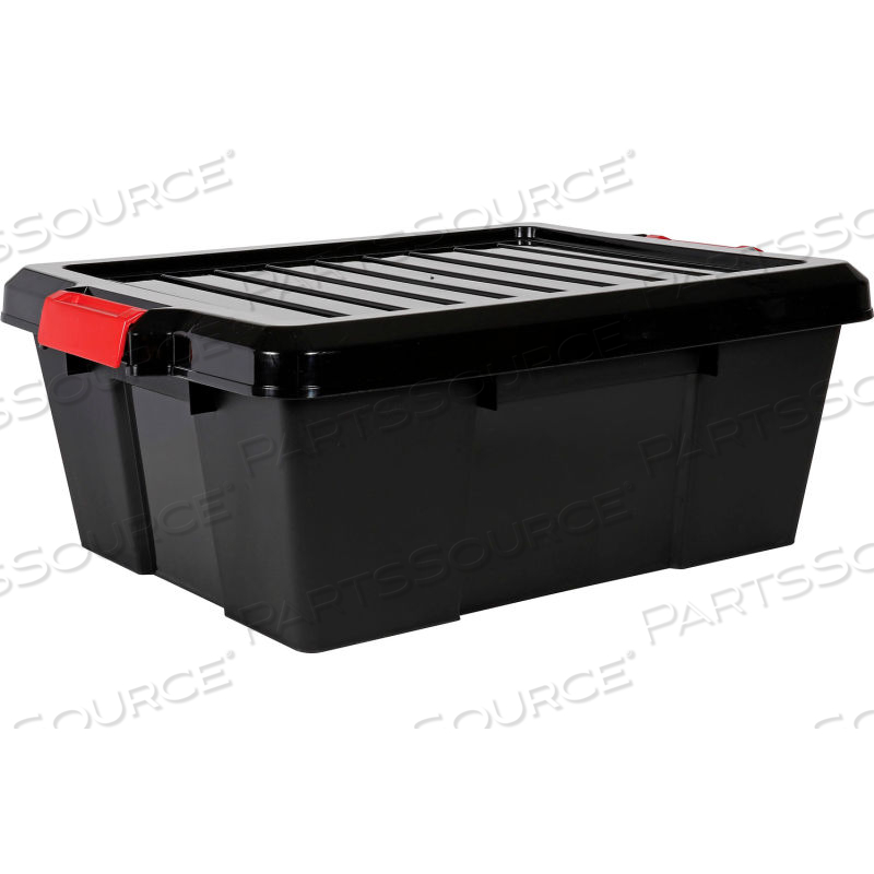 QUANTUM HEAVY-DUTY LATCH CONTAINER WITH LID 21"LX15-7/8"X7-3/4"H BLACK PRICE EACH by Approved Vendor QUANTUM HEAVY-DUTY LATCH CONTAINER WITH LID 21"LX15-7/8"X7-3/4"H BLACK PRICE EACH by Approved Vendor
