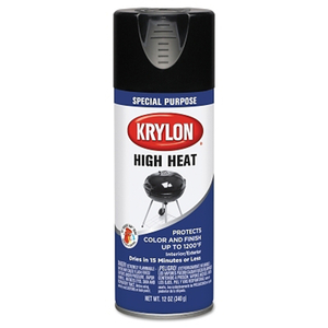 HIGH HEAT BBQ & STOVE PAINT, 12 OZ AEROSOL CAN, BLACK by Krylon