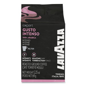 EXPERT GUSTO INTENSO FRACTION PACKS, INTENSITY 8, 2.25 OZ, 30/CARTON by Lavazza