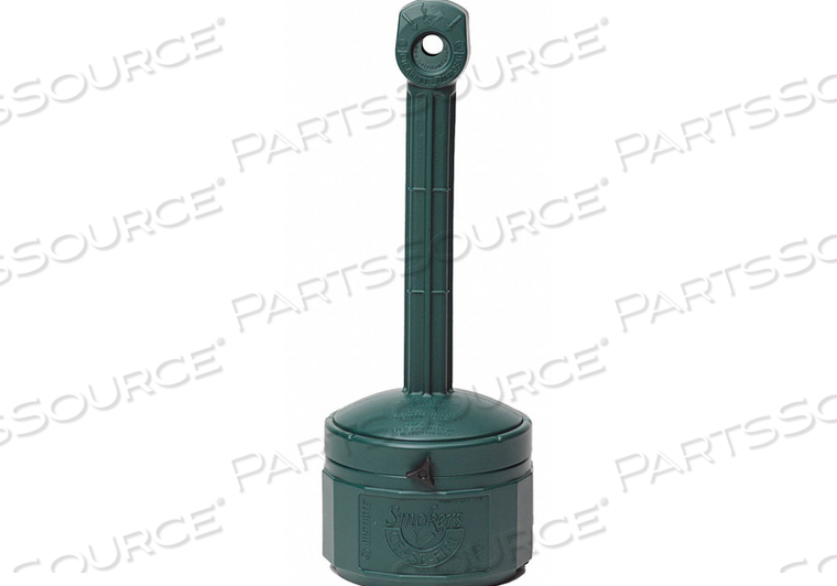 D0291 CIGARETTE RECEPTACLE 1 GAL. GREEN by Justrite D0291 CIGARETTE RECEPTACLE 1 GAL. GREEN by Justrite