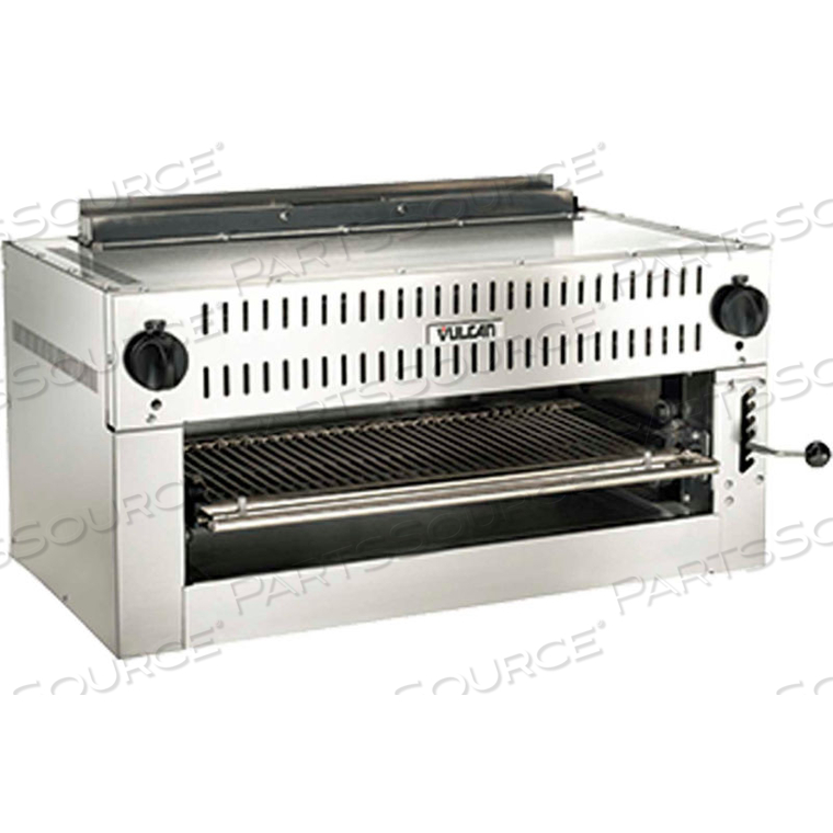 36IRB-N, INFRARED SALAMANDER BROILER, PROPANE, S/S, 2 CERAMIC INFRARED BURNERS by Vulcan Restaurant Equipment