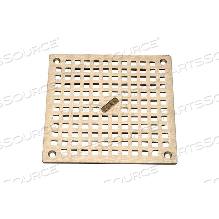 8" X 8" SQUARE FLOOR DRAIN W/SCREWS, NICKEL by Zurn Industries LLC