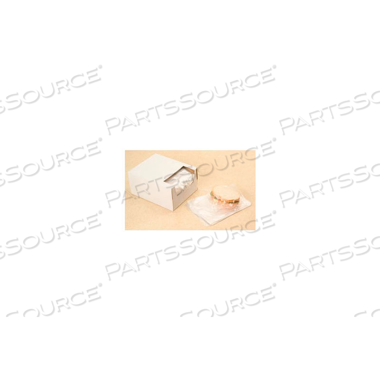 SANDWICH BAGS IN DISPENSER BOX, 7"W X 7"L 0.75 MIL CLEAR, 2000/CASE by Laddawn Products Co