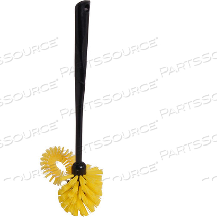 BRUSH, TOILET BOWL, BLK/YLW by Enterprise Manufacturing Inc
