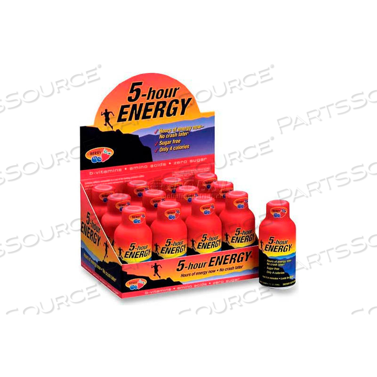 5-HOUR ENERGY ENERGY DRINK, BERRY, 1.93 OZ., 12 / PACK by Marjack