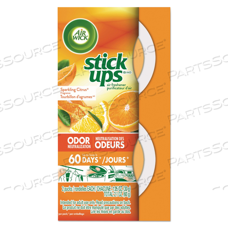 STICK UPS AIR FRESHENER, 2.1 OZ, SPARKLING CITRUS by Air Wick