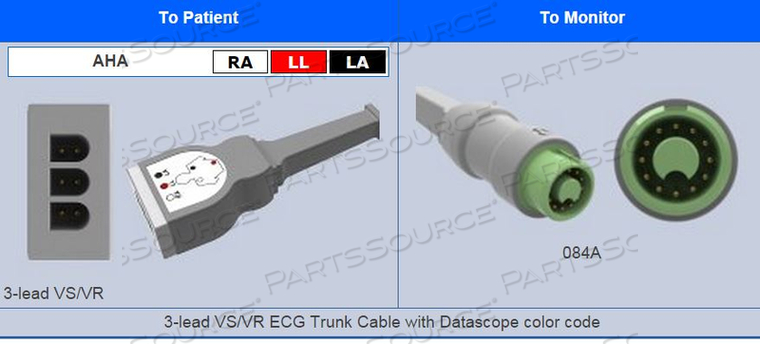 3 LEAD 12 PIN TRUNK CABLE 