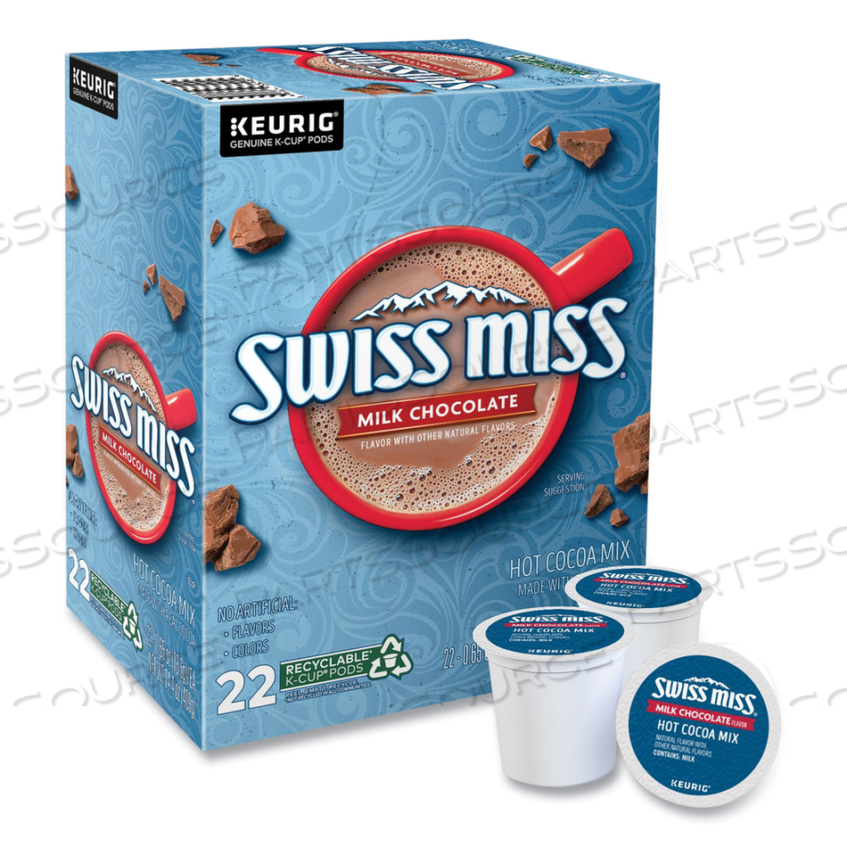 MILK CHOCOLATE HOT COCOA K-CUPS by Swiss Miss