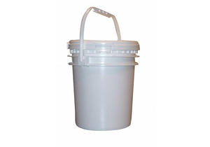 PAIL SCREW TOP ROUND 2.5 GAL HDPE WHITE by Bway