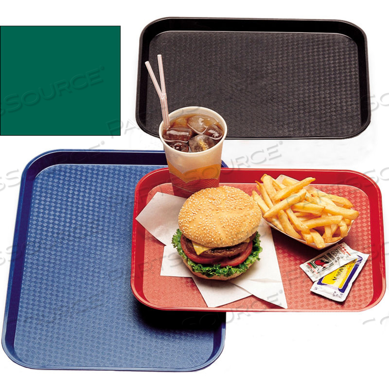 TRAY FAST FOOD 14" X 18", SHERWOOD GREEN 