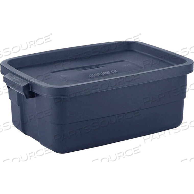 ROUGHNECK TOTE 10 GALLON 12-7/8"L X 15-7/8"W X 8-3/4"H DARK INDIGO METALLIC by United Solutions ROUGHNECK TOTE 10 GALLON 12-7/8"L X 15-7/8"W X 8-3/4"H DARK INDIGO METALLIC by United Solutions