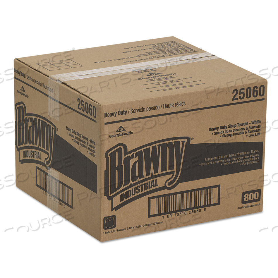 DRY WIPE ROLL 9-3/4 X 13-1/4 WHITE by Brawny DRY WIPE ROLL 9-3/4 X 13-1/4 WHITE by Brawny