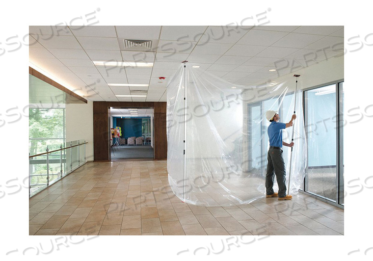 DUST BARRIER SYSTEM (2) 10 FT POLES by ZipWall DUST BARRIER SYSTEM (2) 10 FT POLES by ZipWall