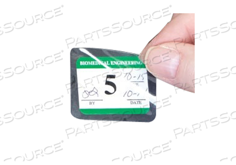 LABEL PROTECTOR, 3 IN W X 3 IN H, UNISHIELD CLEAR, POLYSTER by United Ad Label