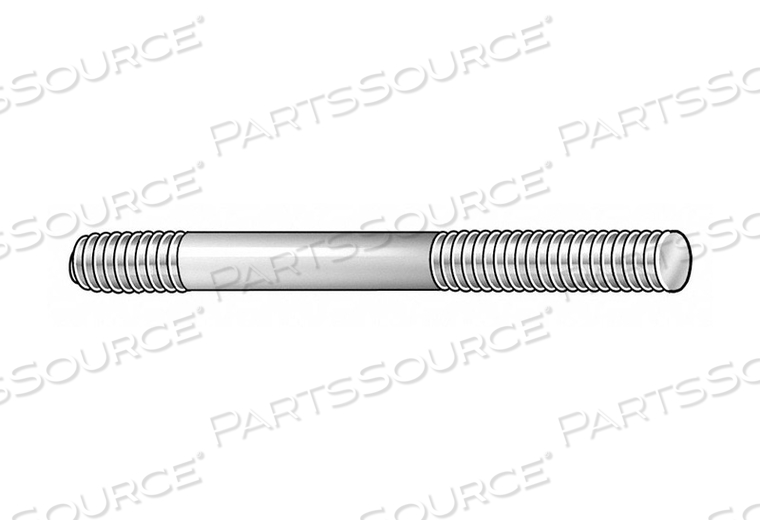 DBL THD STUD M20X2.5X150MM OAL PK2 by Te-Co