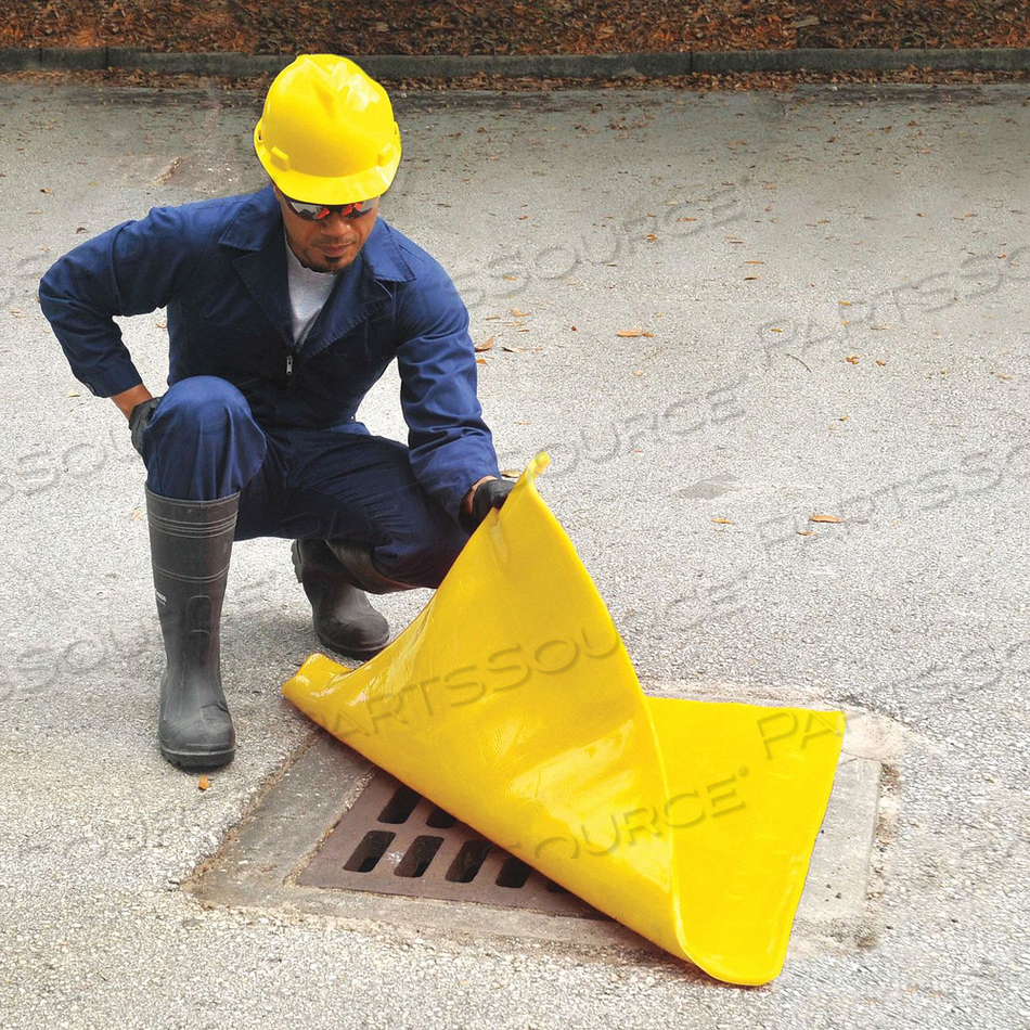 DRAIN SEAL 18INLX18INWX1/4IN THICK YLLW by Condor