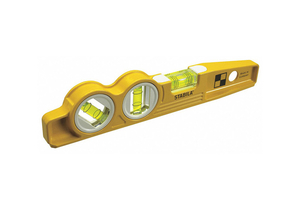 TORPEDO LEVEL ALUMINUM 10 IN L 3 VIALS by Stabila TORPEDO LEVEL ALUMINUM 10 IN L 3 VIALS by Stabila