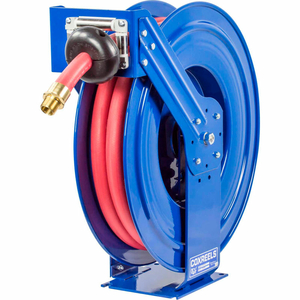 1"X 35' 300 PSI SPRING RETRACTABLE FUEL DELIVERY STEEL HOSE REEL by Coxreels