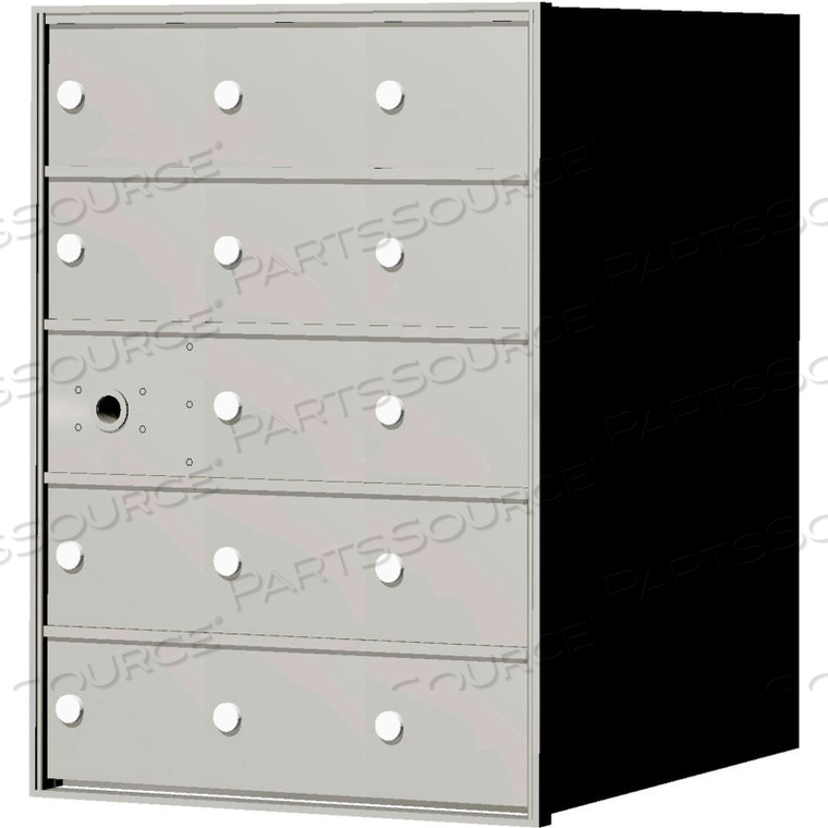 4B+ HORIZONTAL MAILBOX, 28" H, 14 MAILBOXES, FRONT LOADING, ALUMINUM, USPS by Florence Manufacturing Company