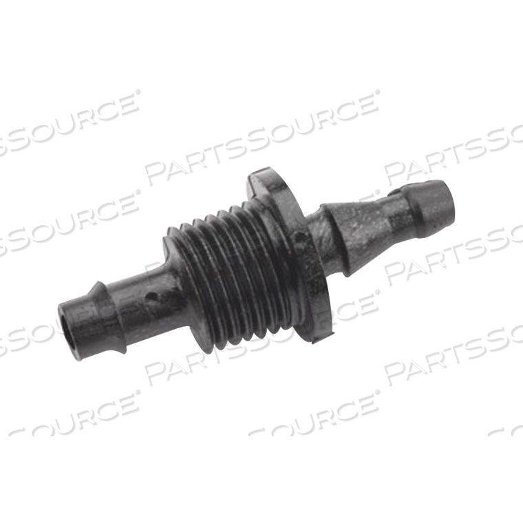 1/4IN BARB PLASTIC ADAPTER FOR OXYGEN HOSE 
