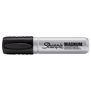 MAGNUM PERMANENT MARKER, BROAD CHISEL TIP, BLACK by Sharpie