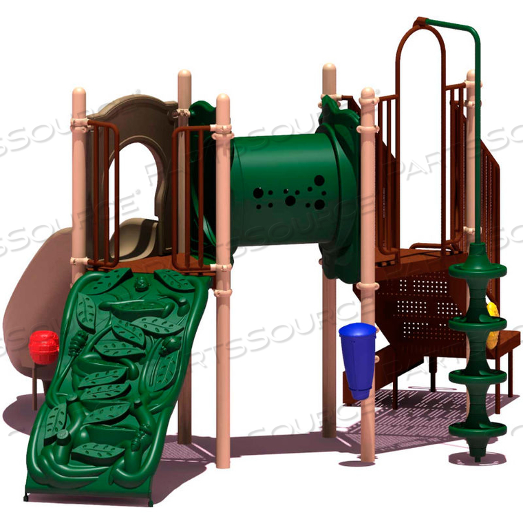 UPLAY TODAY DEER CREEK COMMERCIAL PLAYGROUND PLAYSET, NATURAL (GREEN, TAN, BROWN) by UltraSite UPLAY TODAY DEER CREEK COMMERCIAL PLAYGROUND PLAYSET, NATURAL (GREEN, TAN, BROWN) by UltraSite
