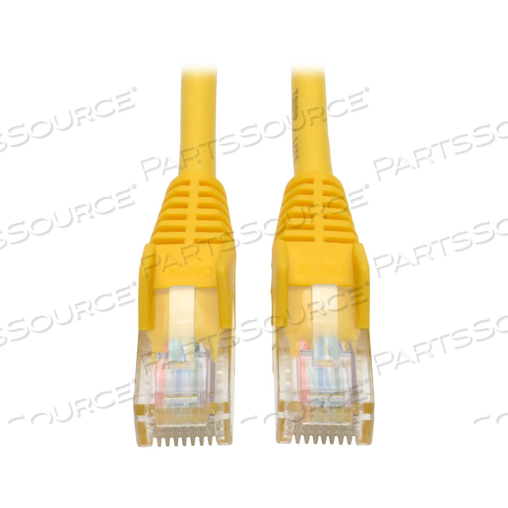 ETHERNET CABLE, CAT5E 350 MHZ SNAGLESS MOLDED (UTP) (RJ45 M/M), POE, YELLOW, 10 FT by Tripp Lite