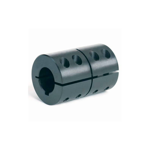 ONE-PIECE CLAMPING COUPLINGS RECESSED SCREW W/KEYWAY, 1", BLACK OXIDE STEEL by Climax Metal Products