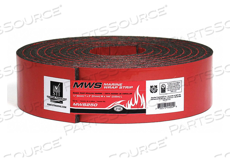 FIRE BARRIER WRAP STRIP H 1/4 2 W by STI Marine