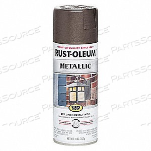 7272830 RUST-OLEUM STOPS RUST OUTDOOR METALLIC AEROSOL SPRAY FINISH,DARK BRONZE 