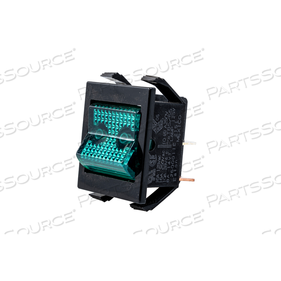 WARMER SWITCH, EXAM TABLE DRAWER, SVC, GREEN, FOR USE WITH: FOR HIGH/LOW TABLE by Brewer Company