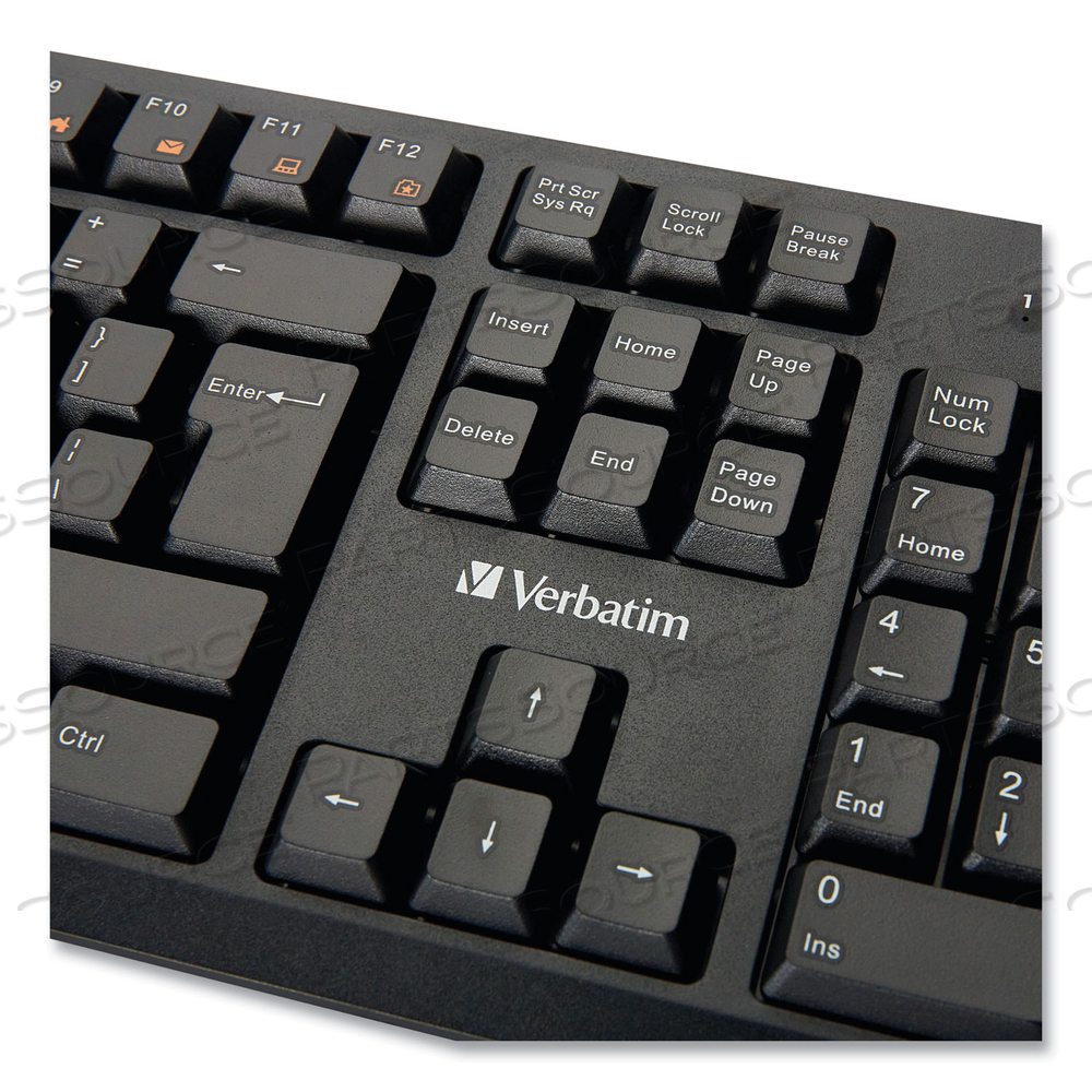 WIRED KEYBOARD, BLACK by Verbatim