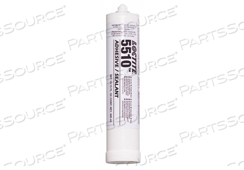 5510 CLEAR ADHESIVE SEALANT, TYPE: HIGH STRENGTH AND ELONGATION, SIZE: 300 ML CARTRIDGE, PACKAGE QTY: 12 PER CASE by Loctite Brand