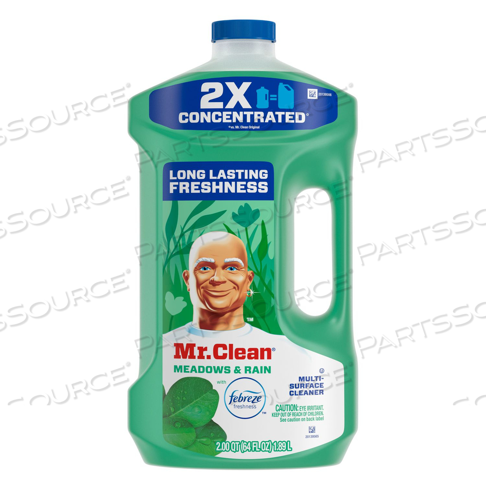 MULTIPURPOSE CLEANING SOLUTION WITH FEBREZE, MEADOWS AND RAIN, 64 OZ BOTTLE by Mr. Clean