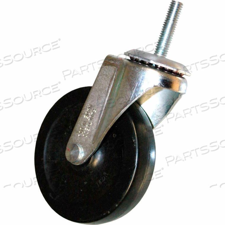 4" SWIVEL CASTER WITH HARDWARE INCLUDES (1) CASTER AND (1) LOCK NUT by Rubbermaid Medical Division