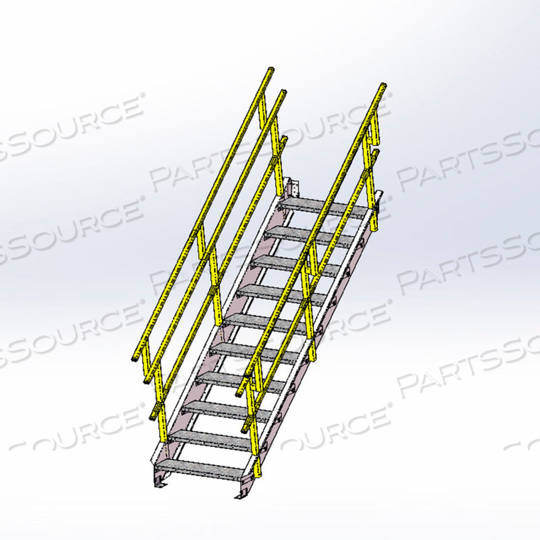 OSHA STAIRWAY 36 "WIDTH, 10 STAIRS by Equipto OSHA STAIRWAY 36 "WIDTH, 10 STAIRS by Equipto