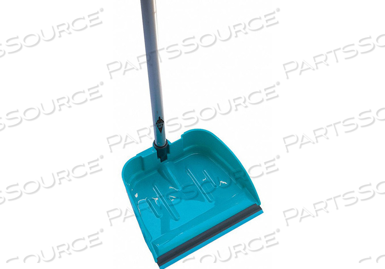 LONG HANDLED DUST PAN TEAL PLASTIC by Tough Guy LONG HANDLED DUST PAN TEAL PLASTIC by Tough Guy