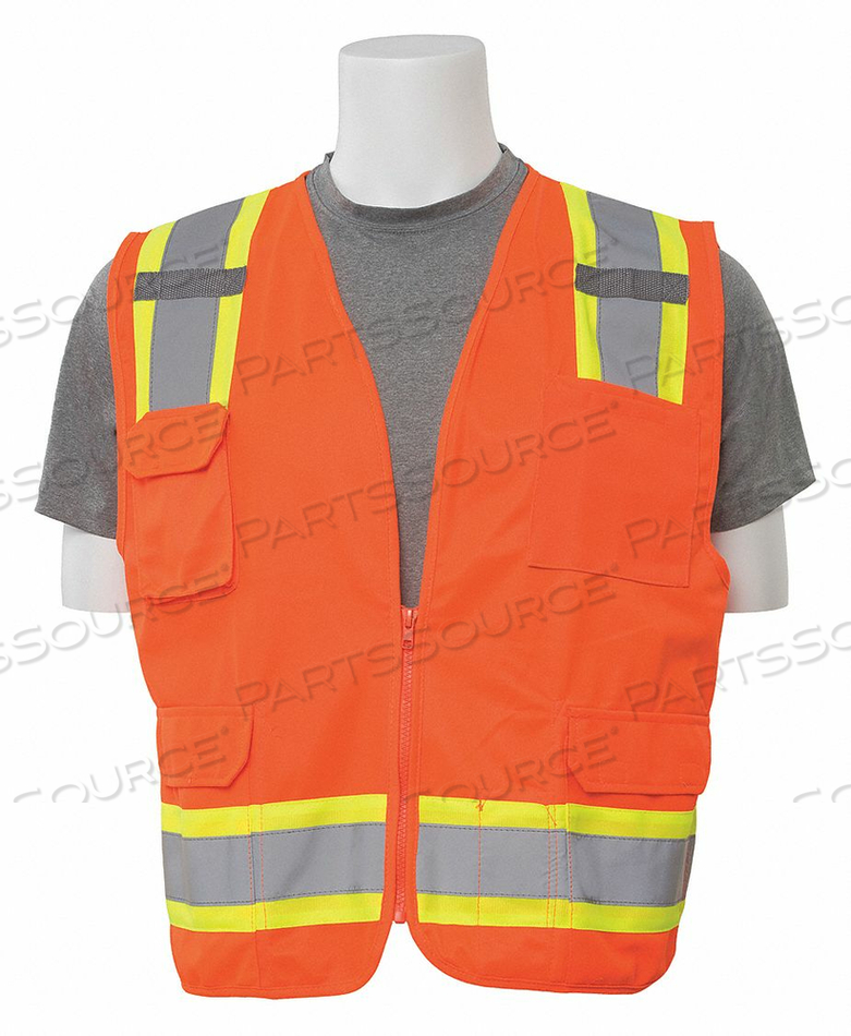 SAFETY VEST ANSI HI-VIZ ORANGE 3XL by ERB Safety