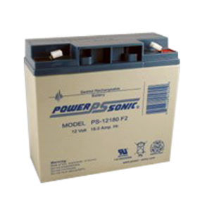 BATTERY, SEALED LEAD ACID, 12V, 18 AH, FASTON (F2) by Power Sonic BATTERY, SEALED LEAD ACID, 12V, 18 AH, FASTON (F2) by Power Sonic