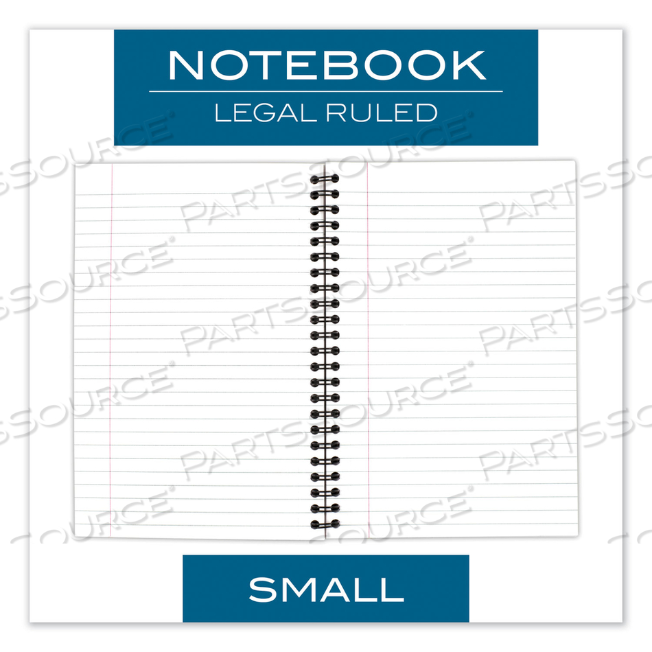 WIREBOUND BUSINESS NOTEBOOK, 1 SUBJECT, WIDE/LEGAL RULE, BLACK COVER, 8 X 5, 80 SHEETS by Cambridge WIREBOUND BUSINESS NOTEBOOK, 1 SUBJECT, WIDE/LEGAL RULE, BLACK COVER, 8 X 5, 80 SHEETS by Cambridge