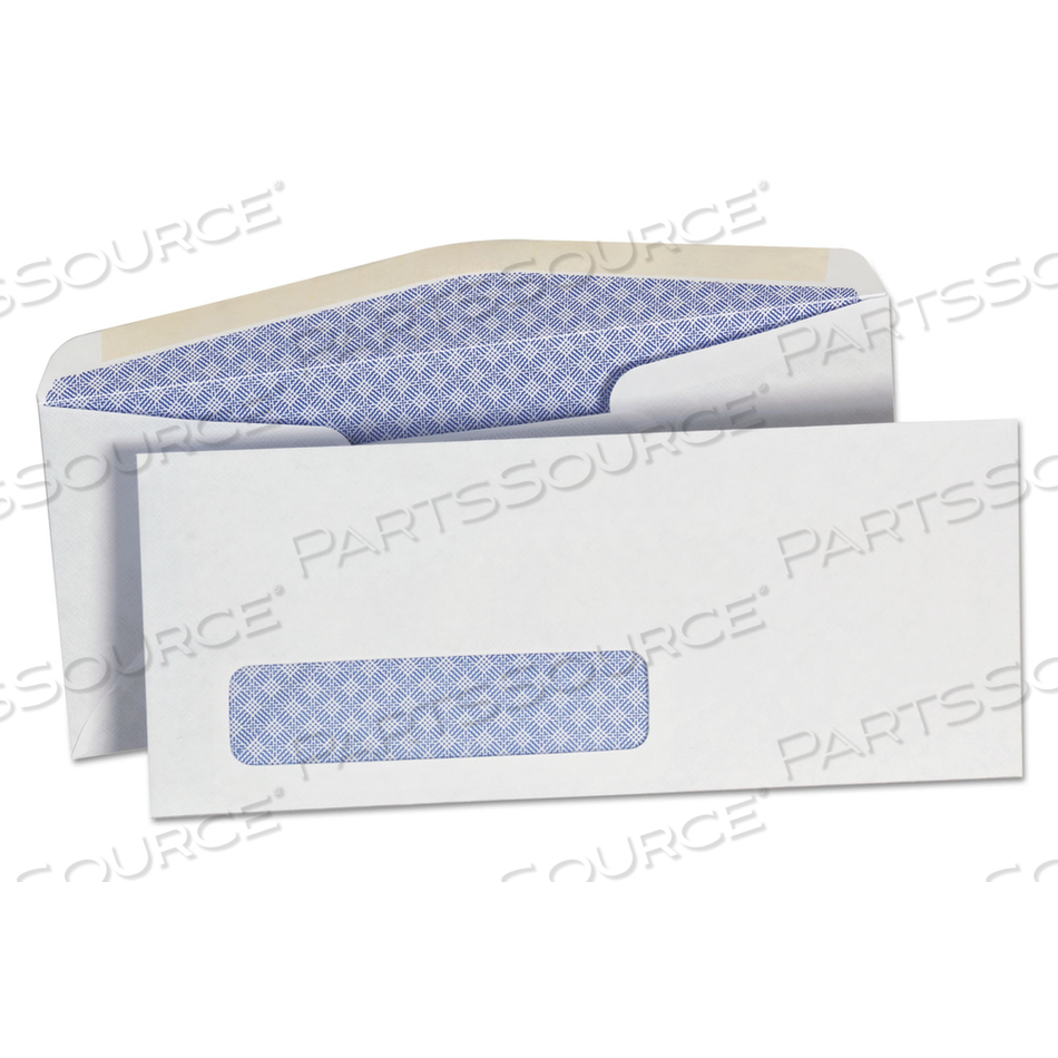 #10 TRADE SIZE SECURITY TINT ENVELOPE, COMMERCIAL FLAP, GUMMED CLOSURE, 4.13 X 9.5, WHITE by Office Impressions #10 TRADE SIZE SECURITY TINT ENVELOPE, COMMERCIAL FLAP, GUMMED CLOSURE, 4.13 X 9.5, WHITE by Office Impressions