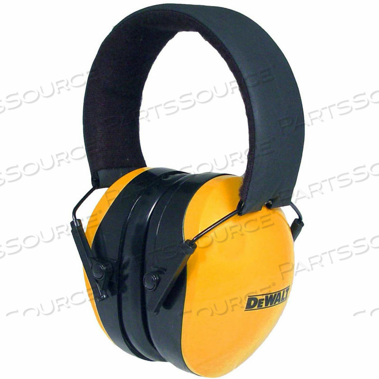 INTERCEPTOR FOLDING EARMUFF FOLDING, NRR 29DB, YELLOW/BLACK by DeWalt INTERCEPTOR FOLDING EARMUFF FOLDING, NRR 29DB, YELLOW/BLACK by DeWalt