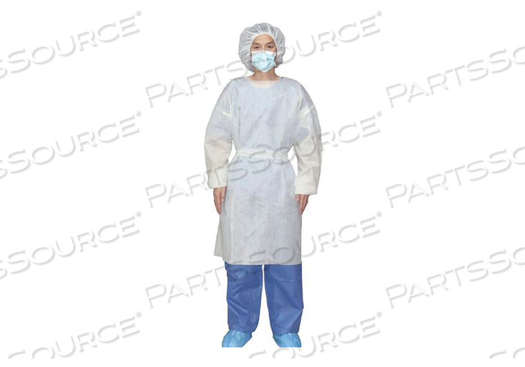 OVER-THE-HEAD PROTECTIVE PROCEDURE GOWN X-LARGE YELLOW NONSTERILE AAMI LEVEL 2 DISPOSABLE (10/BG) by Cypress