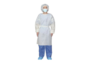 OVER-THE-HEAD PROTECTIVE PROCEDURE GOWN, X-LARGE, YELLOW, NONSTERILE, AAMI LEVEL 2, DISPOSABLE (10/BG) by Cypress