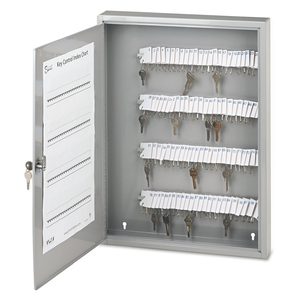 LOCKING KEY CABINET, 100-KEY, STEEL, GRAY, 16.5 X 3 X 22.5 by Securit