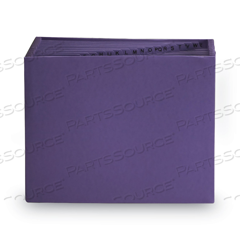 HEAVY-DUTY INDEXED EXPANDING OPEN TOP COLOR FILES, 21 SECTIONS, 1/21-CUT TABS, LETTER SIZE, PURPLE by Smead HEAVY-DUTY INDEXED EXPANDING OPEN TOP COLOR FILES, 21 SECTIONS, 1/21-CUT TABS, LETTER SIZE, PURPLE by Smead